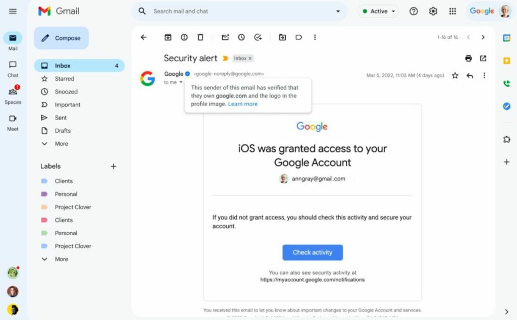Google Centang Biru Di Email