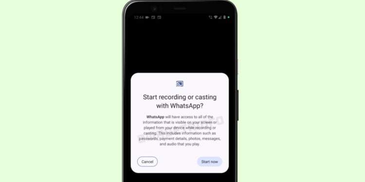 Whatsapp Screen Record