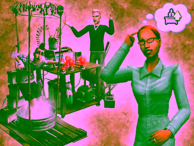 kejahatan beaker family the sims