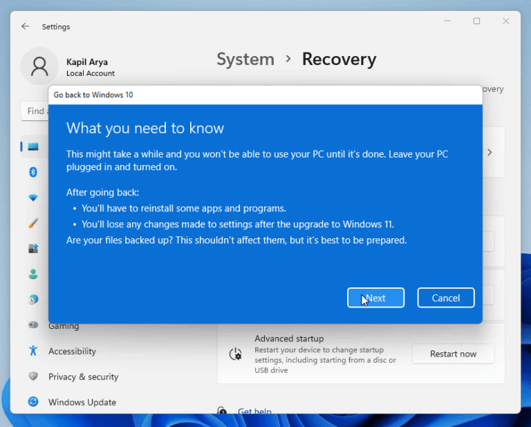 Cara Downgrade Windows 11 Ke 10 Dengan Mudah Dan Cepat