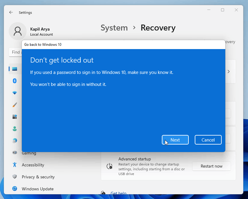 Cara Downgrade Windows 11 Ke 10