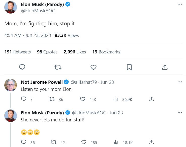 Elon Musk Merajuk