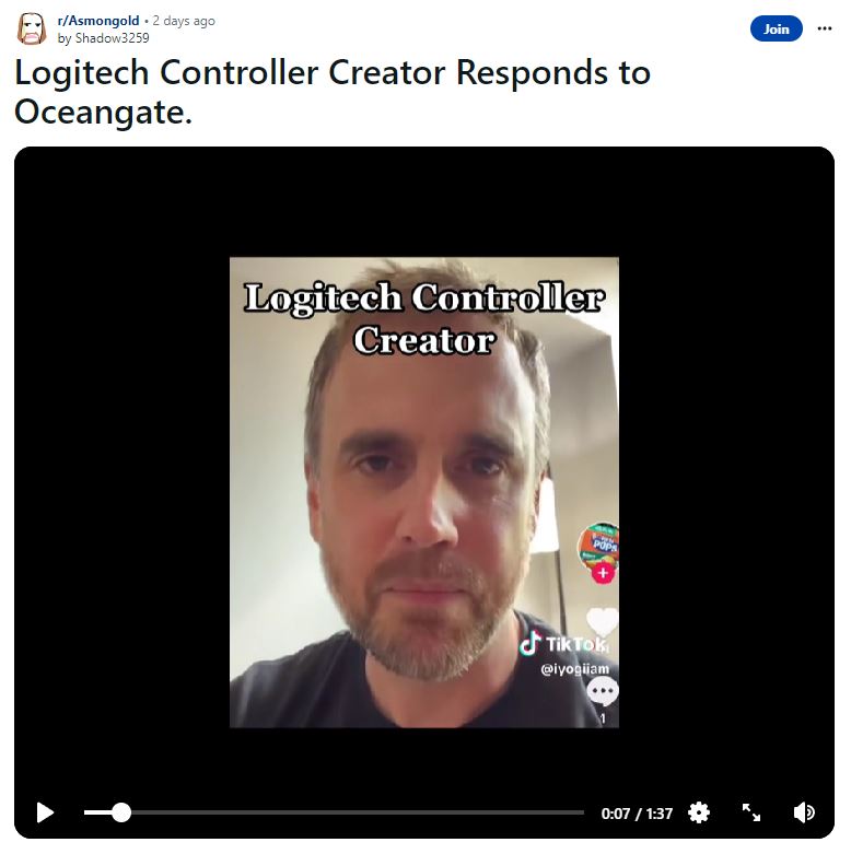 Embed Kontroler Logitech Oceangate