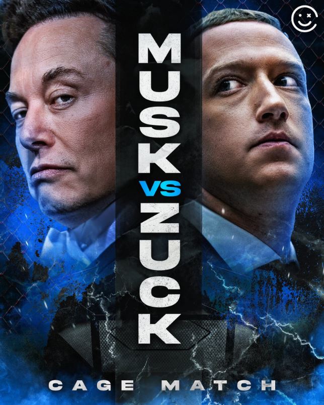 Musk Vs Zuck Cage Match