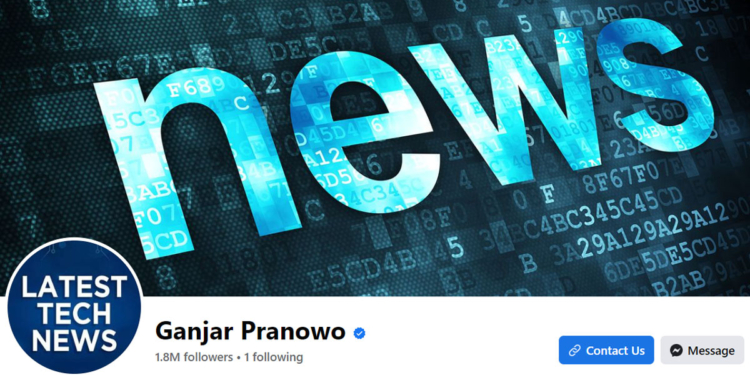 Page Facebook Ganjar Pranowo
