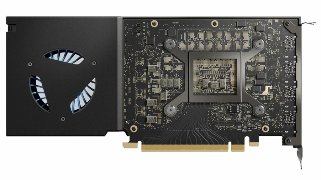 Penampakan Belakang Intel Arc Pro A60