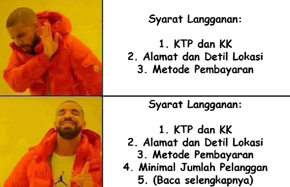 Syarat Langganan Internet Yang Ribet