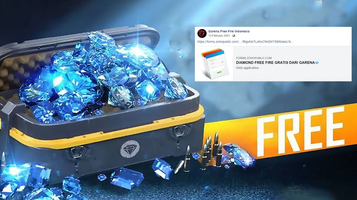 Form Zohopublic Free Fire Bisa Dapat Diamond FF Gratis, Real or Hoax?