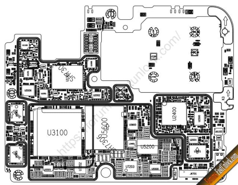 Bagian Memori Dari Xiaomi 11 Ultra Dengan Schematic