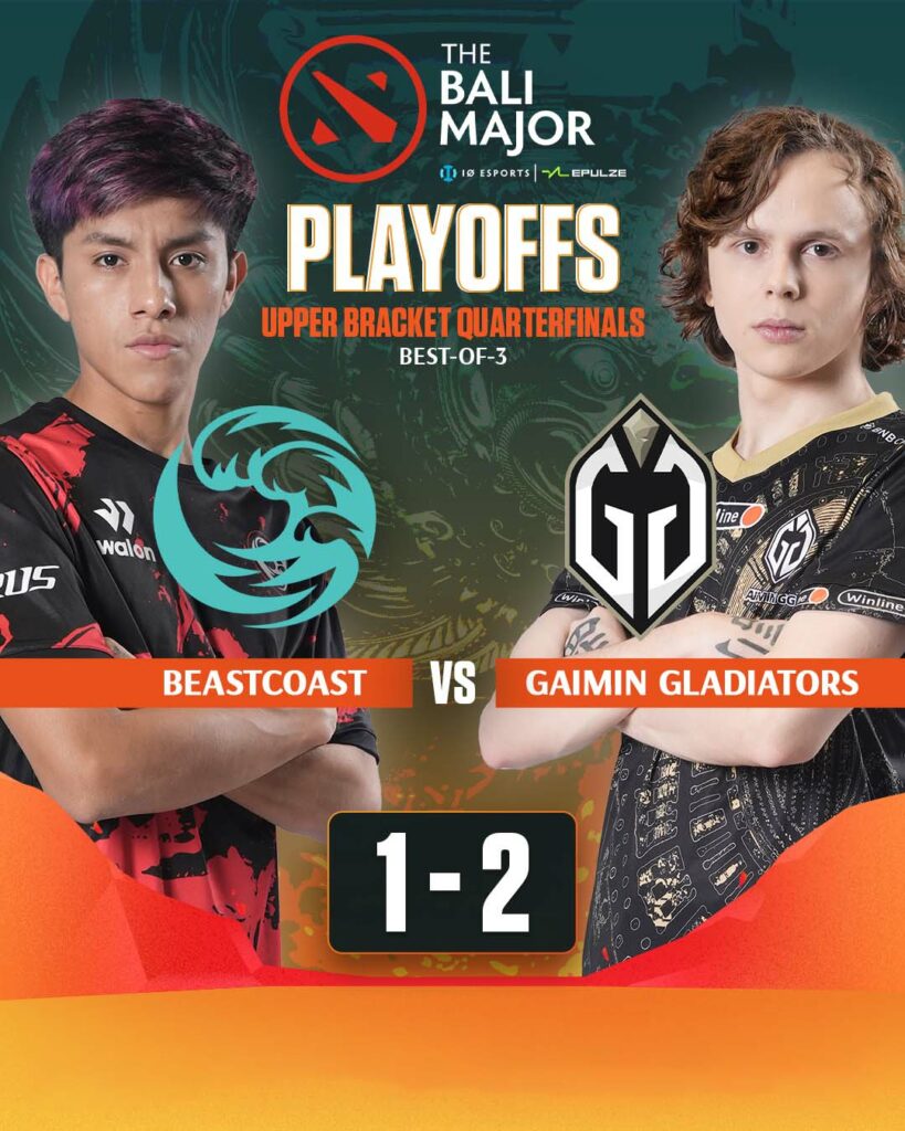 Beastcoast Vs Gaimin Gladiators