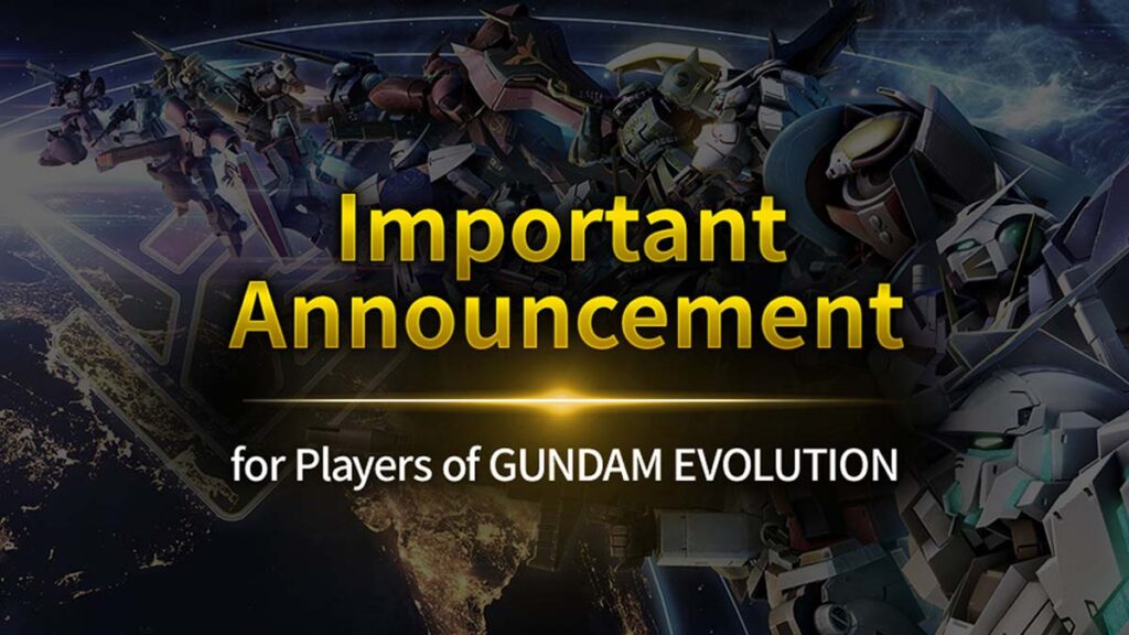 Game Gundam Evolution Tutup Server