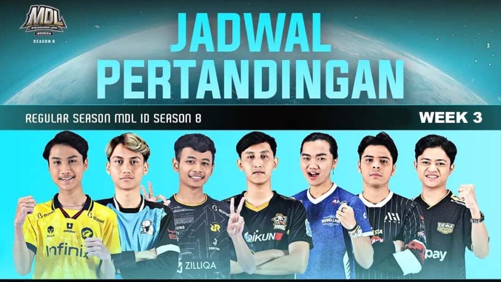 Jadwal Mdl Id Season 8 Week 3 Featured