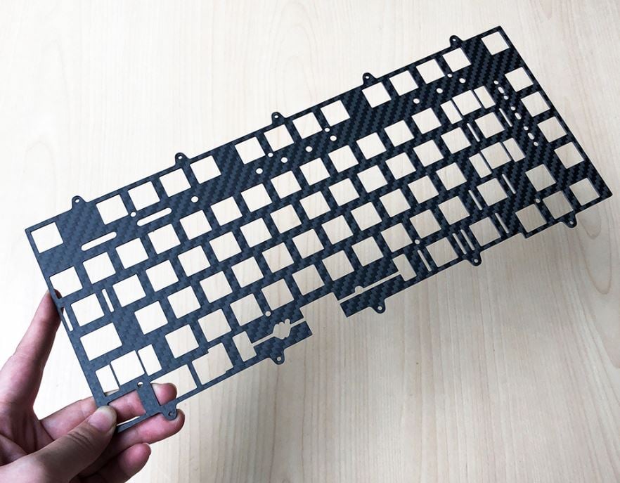 Plate Carbon Fiber Mechanical Keyboard