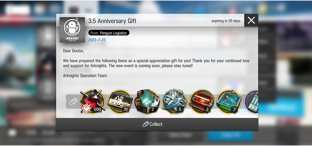 Cara Redeem Kode Arknights 3.5 Anniversary Gift - Gamebrott.com
