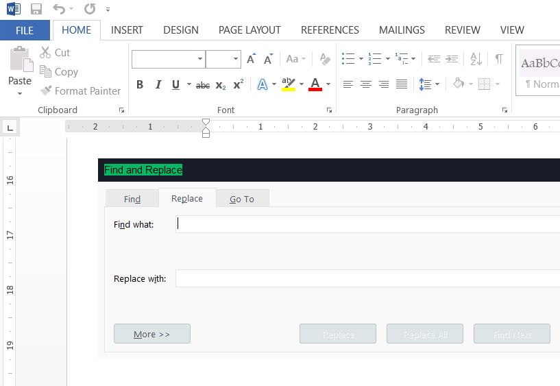Find And Replace Di Microsoft Word 2013