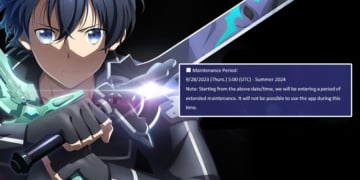 Maintenance Sword Art Online VS