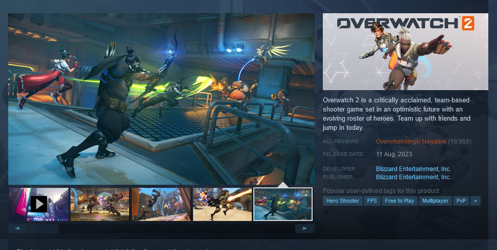 Overwatch 2 di Steam