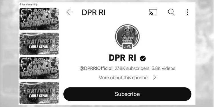 Channel Youtube DPR RI