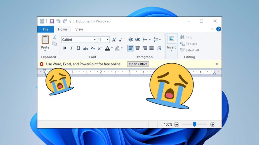 Microsoft Pensiunkan Wordpad