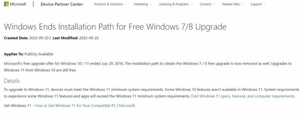 Pengumuman Resmi Dari Microsoft Terkait Windows 7