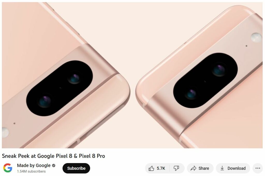 Video Pixel 8 Made By Google