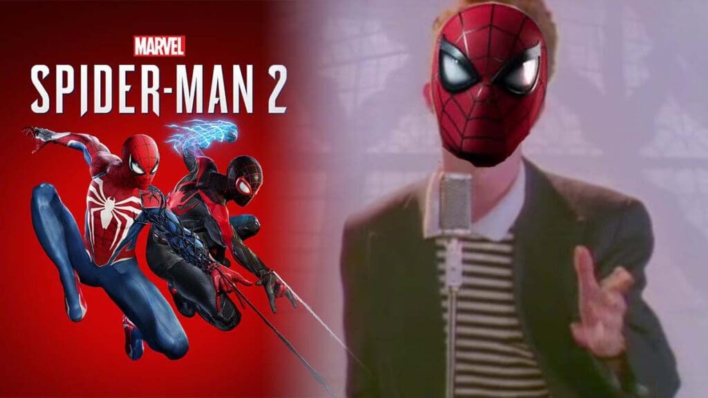 Pemain Marvel's Spider-Man 2 Rick Roll