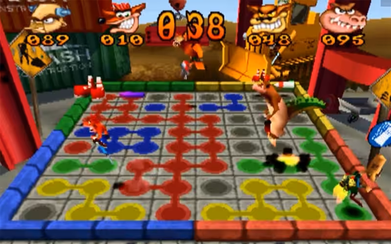 Game Ps1 Crash Bash Pogo A Gogo