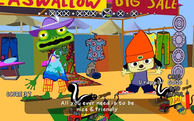 Game Ps1 Parappa The Rapper