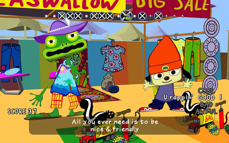 Game Ps1 Parappa The Rapper