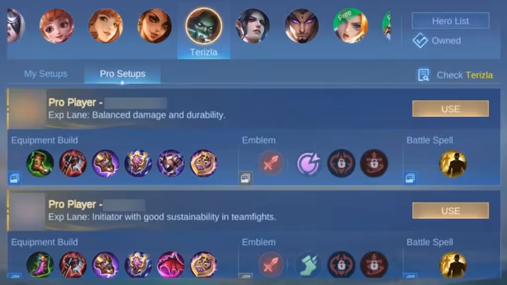 Tips Build Item Mobile Legends Build Player