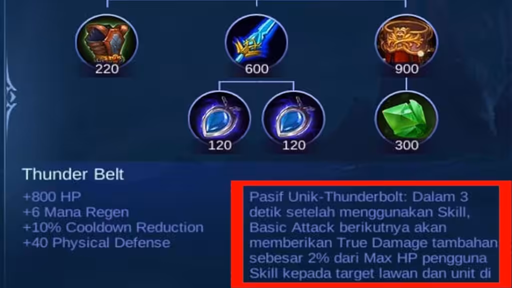 Tips Build Item Mobile Legends Efek Pasif