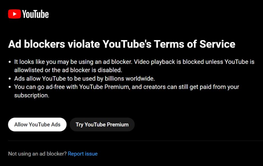 Youtube Gunakan Skrip Pendeteksi Adblock