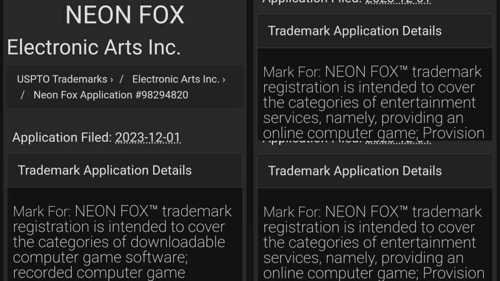 Bererapa Kategori Yang Didaftarkan Dengan Nama Neon Fox