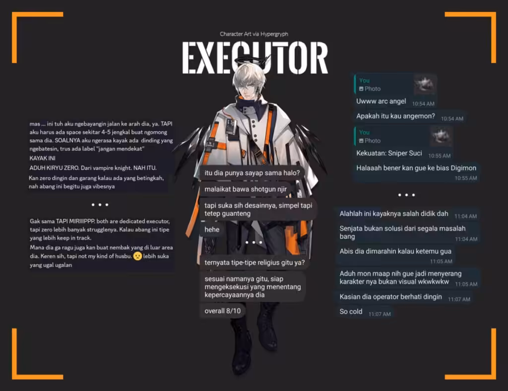 Karakter Arknights Di Mata Wanita Executor