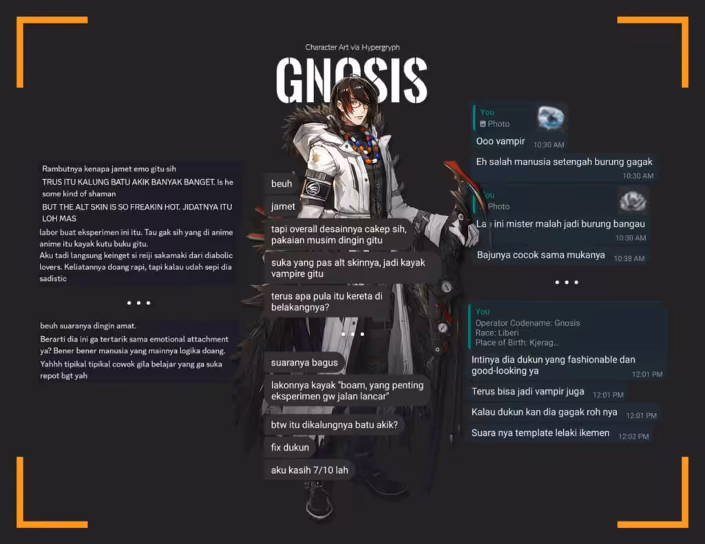 Karakter Arknights Di Mata Wanita Gnosis