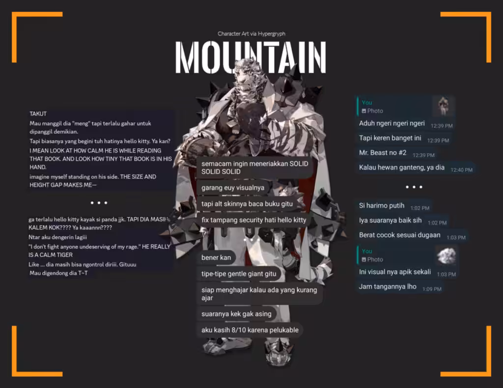 Karakter Arknights Di Mata Wanita Mountain