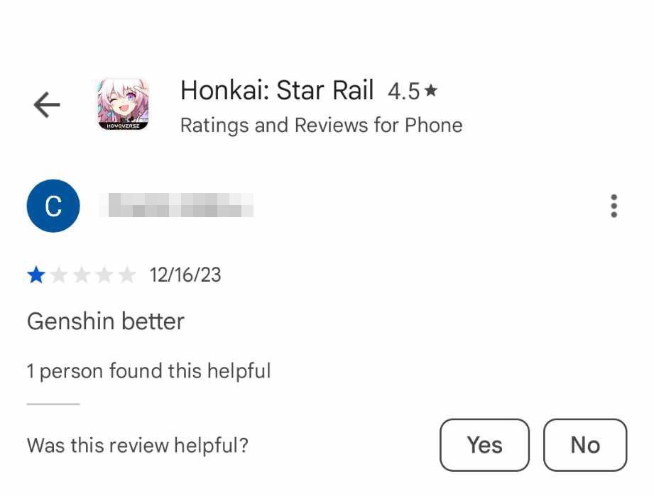Review Bomb Honkai Star Rail