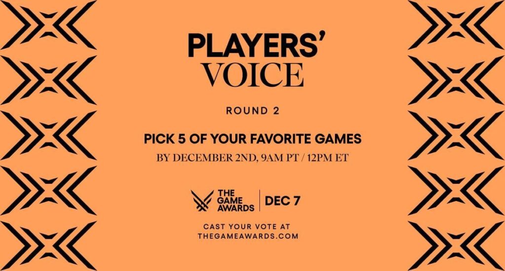 Players Voice The Game Awards 2023 Round 2