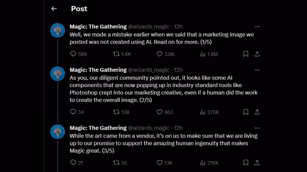 Wizard of the Coast Akui Gunakan AI Dalam Gambar Promosi MTG 2 Wizard Of The Coast Akui Ada Penggunaan Ai Dari Pihak Vendor