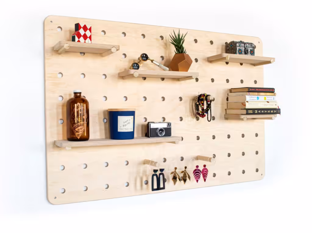 Woodenpegboardforretailstore