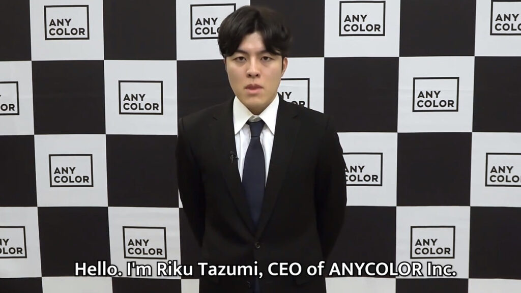 Riku Tazumi CEO ANYCOLOR