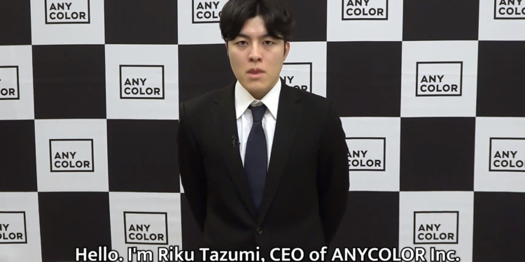 Riku Tazumi CEO ANYCOLOR