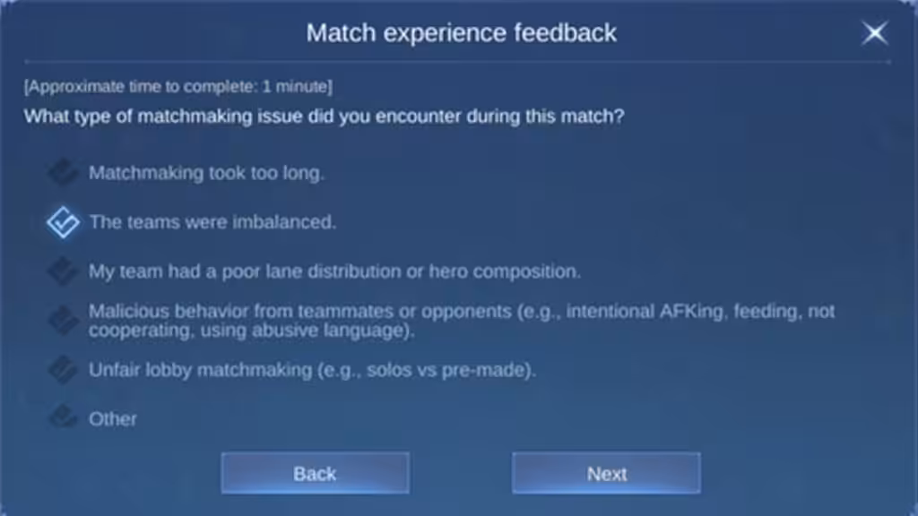 Dark System Mobile Legends
