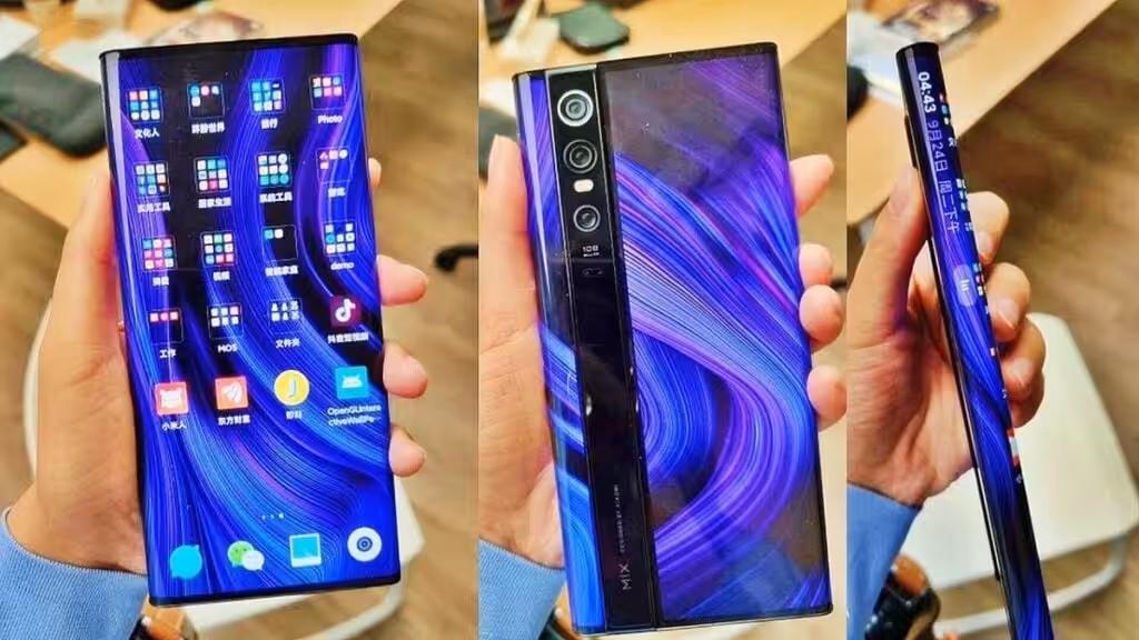 Layar Mi Mix Alpha Membungkus Nyaris Seluruh Bodi