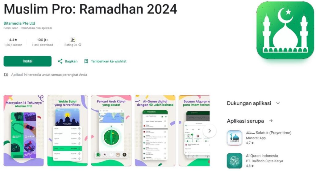 Muslim Pro Ramadhan 2024