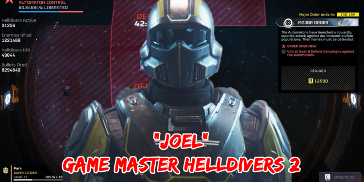 Joel Game Master Helldivers 2