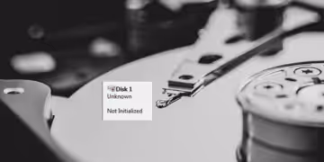 Unknown Not Initialized HDD Windows