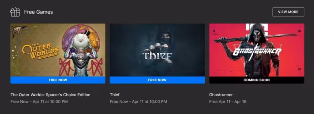 Game The Outer Worlds Gratis