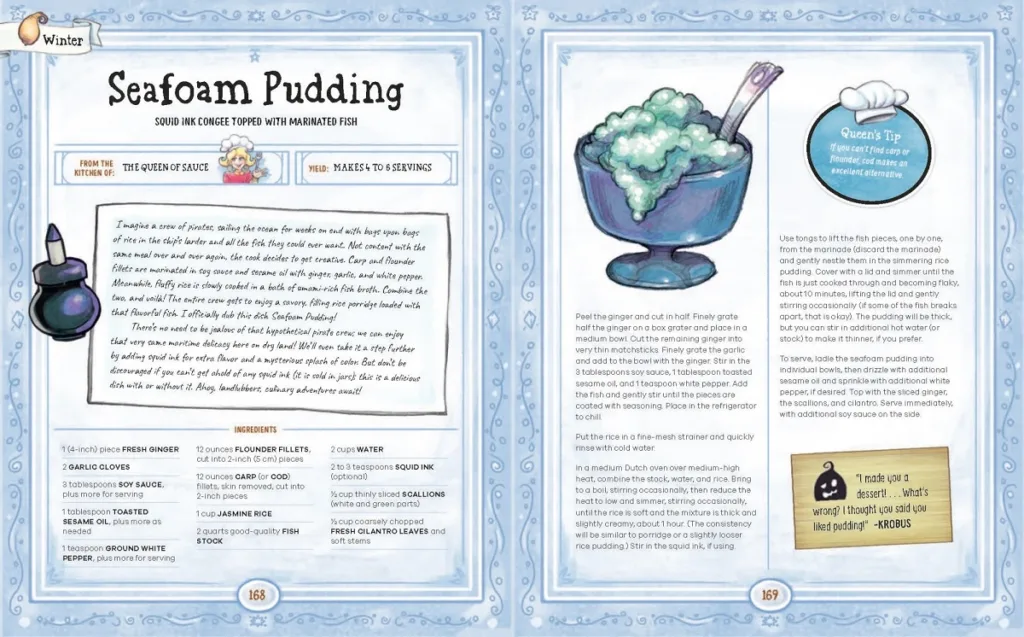 Stardew Valley Cookbook Seafoam Pudding Recipe