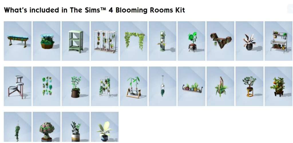 kit blooming room the sims 4